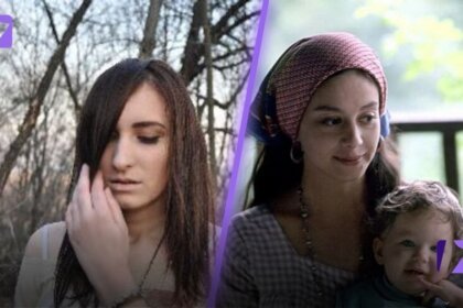 Anna Dylan with her mom