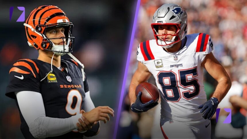 new england patriots vs bengals match player stats