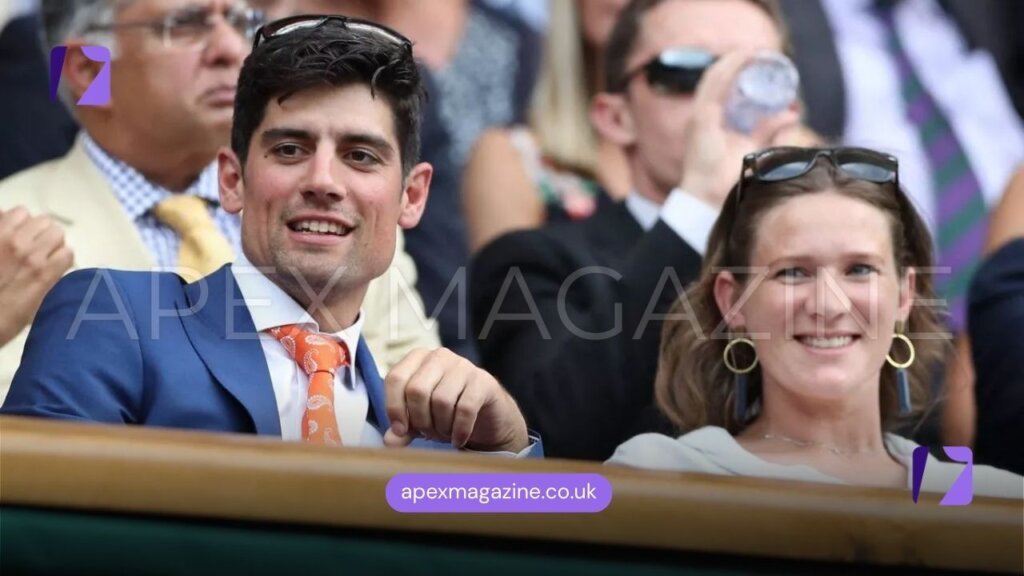Alastair Cook With Alice Hunt