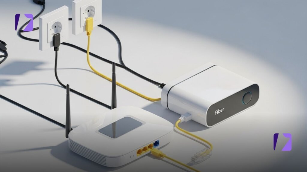 Connections and Cables with router