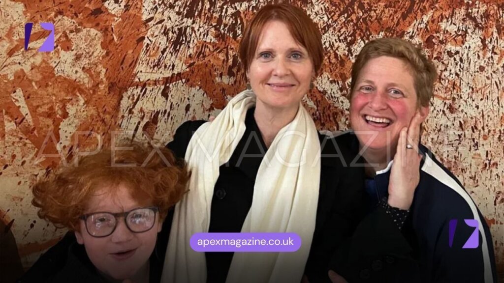 Cynthia Nixon with Son and Husband