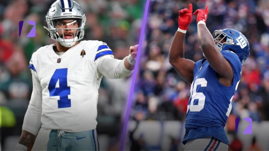 Dallas Cowboys vs New York Giants Match Player Stats