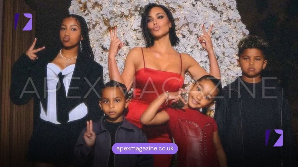 Kim Kardashian with Kids