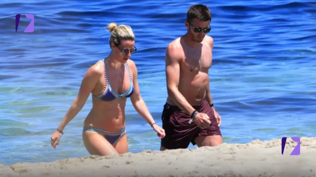 Michael Carrick enjoys break with wife Lisa Roughead in Greece