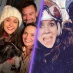 Nina Dobrev with her brother Alexander Dobrev and family members