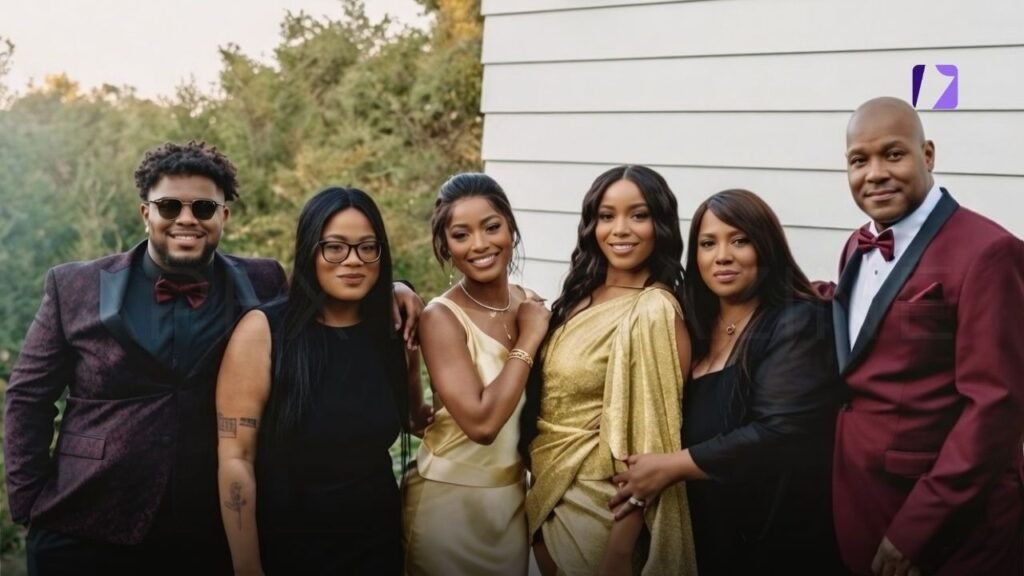 Sharon and Larry Palmer, with siblings Keke Palmer
