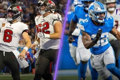 Tampa Bay Buccaneers vs Detroit Lions Match Player Stats