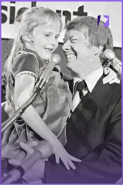 With Father President Jimmy Carter