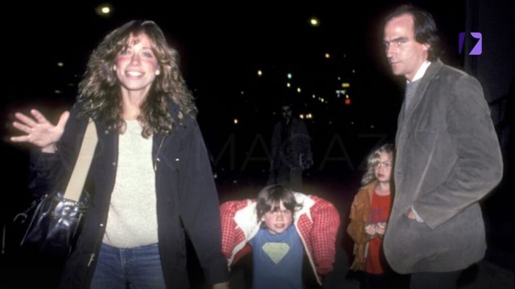 A rare photo of the couple with their two children in New York in 1980. (Ron Galella Collection via Getty)