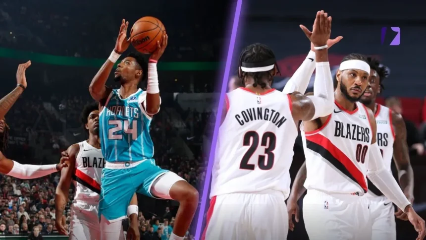 Charlotte Hornets vs Portland Trail Blazers Match Player Stats