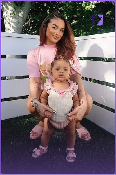 Danielle Leigh Curiel With Little Daughter