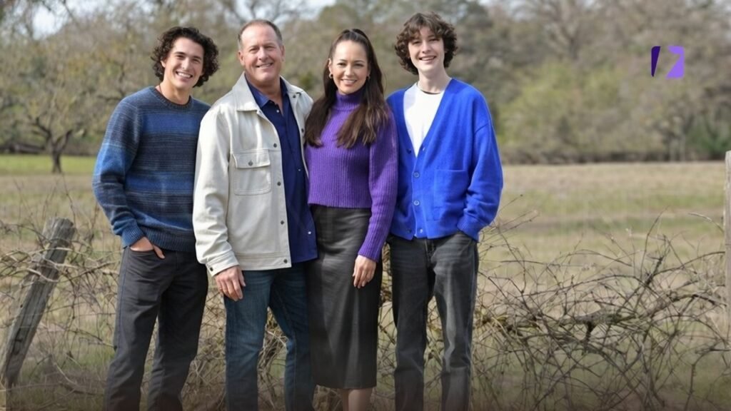Liam Woodrum With Parent and Brother