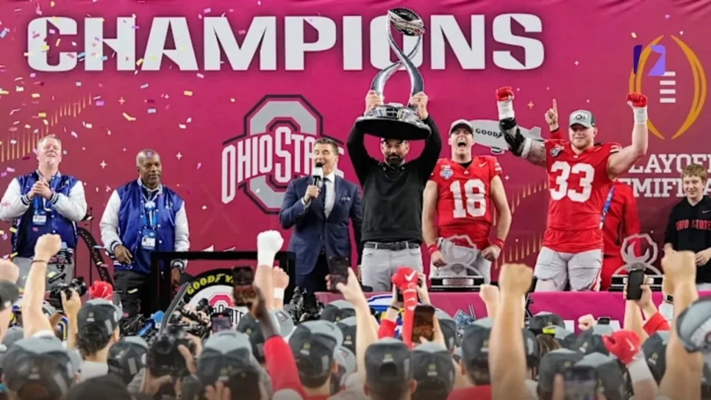Ohio State Buckeyes Lift the Trophy