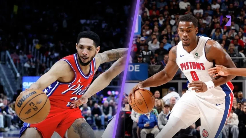 Philadelphia 76ers vs Detroit Pistons Match Player Stats