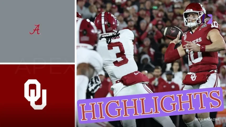 Alabama Crimson Tide Football vs Oklahoma Sooners Football Match Player Stats