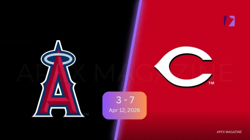 Los Angeles Angels vs Cincinnati Reds Match Player Stats