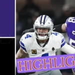Minnesota Vikings vs Dallas Cowboys Match Player Stats