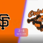 San Francisco Giants vs Baltimore Orioles Match Player Stats