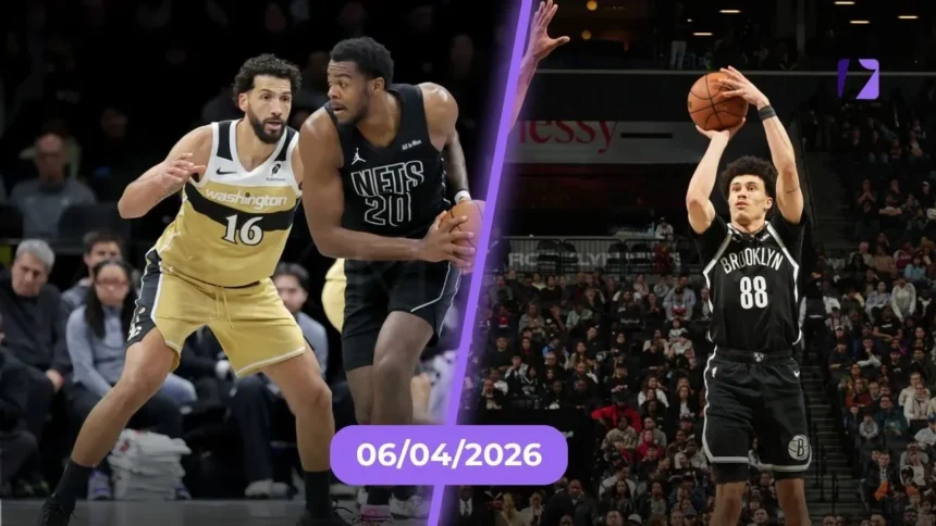 Washington Wizards vs Brooklyn Nets Match Player Stats