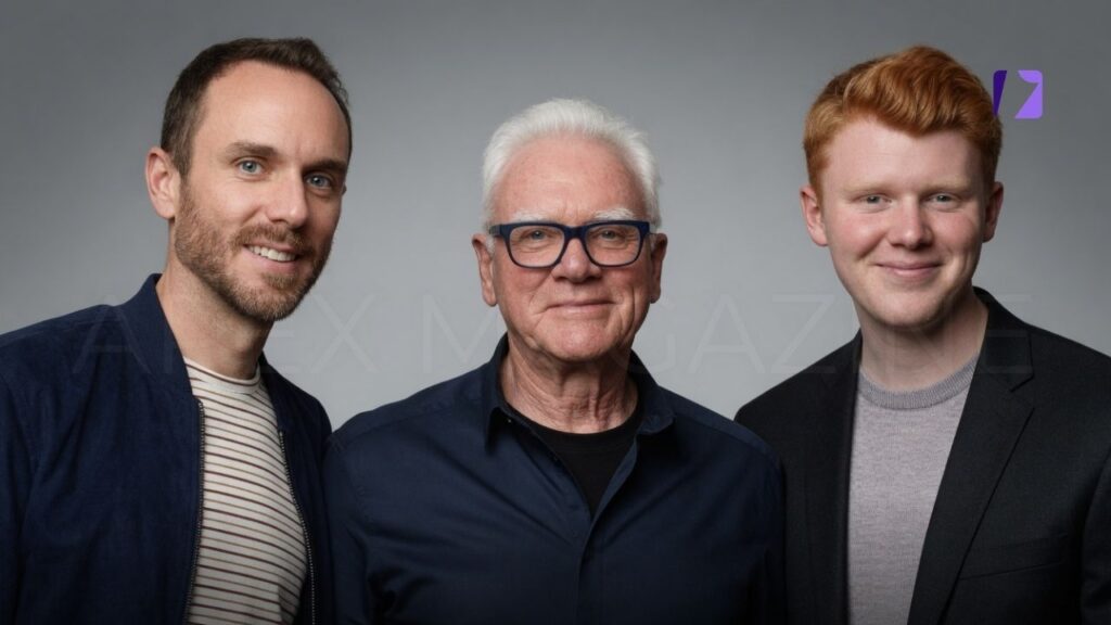 Malcolm McDowell With Son