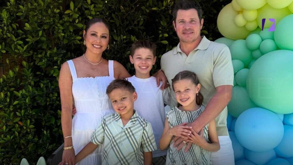 Nick Lachey And Vanessa With Children