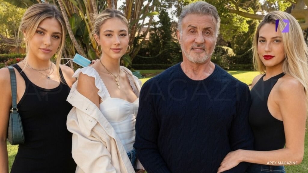 Sylvester Stallone With Daughters