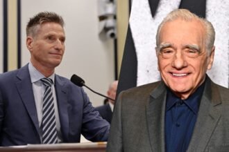 Jim Taiclet and Martin Scorsese